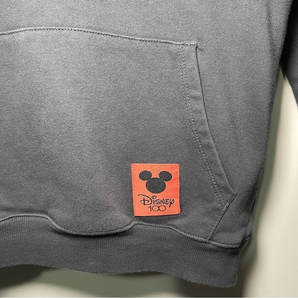 H&M Kids Disney 100 years Hoodie Black Graphic Sweatshirt Mickey Minnie 6-7Y - Picture 5 of 10